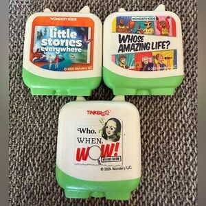 Tonies Who When Wow Little Stories Whose Amazing Life Set of 3 Play Figurines